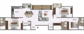 Shriram Serenity 3 BHK Apartment floor plan